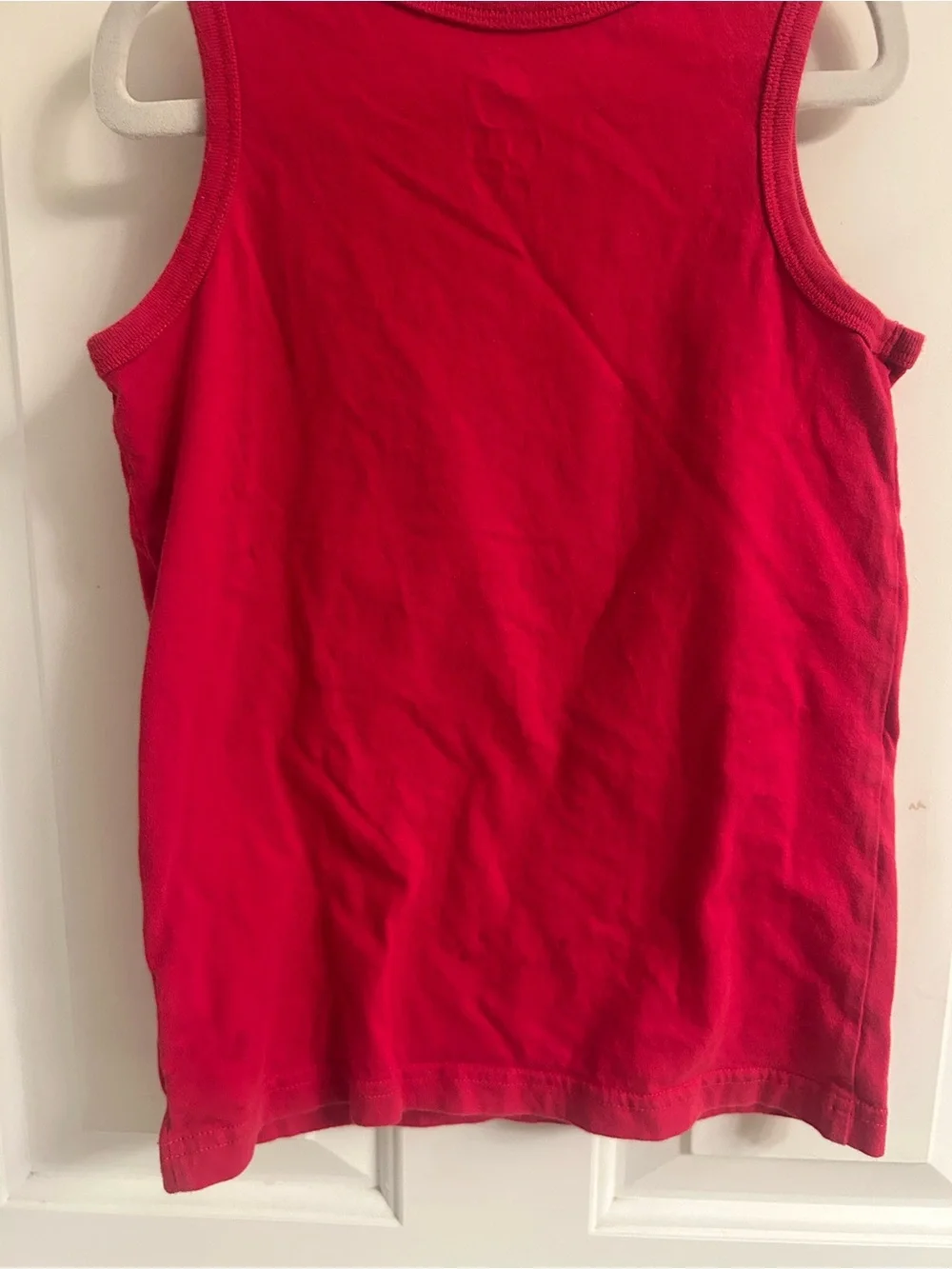 Boys The Children's Place Red Tank Top with Baseball Graphic